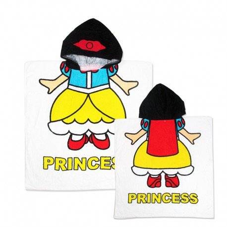 Полотенце пончо для девочки, Принцесса.