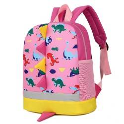Рюкзак детский "Динозаврики", розовый.
