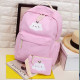 Рюкзак школьный, набор розового цвета. "Облачко"