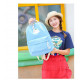 Рюкзак школьный, набор голубого цвета. "Облачко"