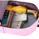 Рюкзак школьный, серый. Кошки. Набор: пенал, сумка, рюкзак.