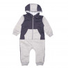 Комбинезон ясельный, темно серый. Полосатик.