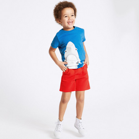 Комплект для мальчика, футболка и шорты. Акула