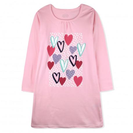 Ночная рубашка для девочки, розовая. Принцесса.