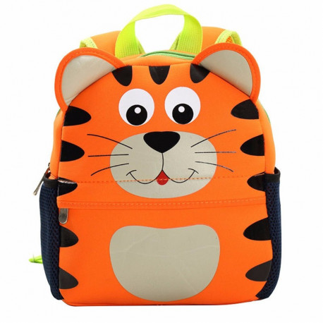 Детский рюкзак, оранжевый. Тигр. Большой. 