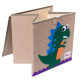 Складной ящик для игрушек с крышкой. Динозавр.