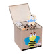 Складной ящик для игрушек с крышкой. Пчелка.