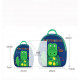 Детский рюкзак, синий. Зеленый крокодил. (S)