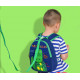 Детский рюкзак, синий. Зеленый крокодил.