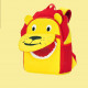 Детский рюкзак, желтый. Лев. (S)
