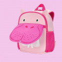 Дитячий рюкзак рожевий. Бегемот.