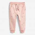 Утепленные штаны для девочки, розовые. Радуга.