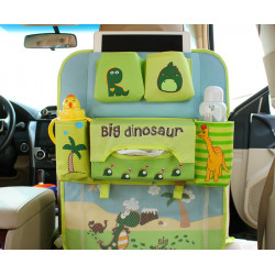 Органайзер для автомобиля, детский, зеленый. IPAD Большой динозавр.