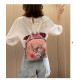 Рюкзак детский, с паетками, розовый. Единорог.