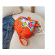 Детский рюкзак, оранжевый. Милый единорожек.