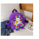 Детский рюкзак, фиолетовый. Милый единорожек.