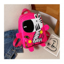 Детский рюкзак, розовый. Веселая зебра.