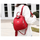 Рюкзак, городской рюкзак, красный. Модные узоры.