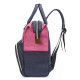 Сумка-рюкзак, мама-сумка. Розово-синий.