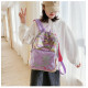 Рюкзак детский, с паетками перевертышами, фиолетовый. Русалочка.