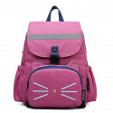 Рюкзак 2 в 1, рюкзак та міні-рюкзак, набір мама-дитина, рожевий. Котяра.