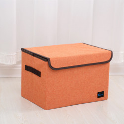 Складной ящик с крышкой. Оранжевый.