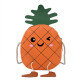 Сумка детская, оранжевая. Веселый ананас.