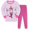 Пижама для девочки, розовая. Единорог-русалочка.