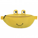 Сумка детская, поясная сумка, желтая. Веселая лягушка.
