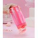 Бутылка пластиковая, поильник, розовая. Summer. 480 мл.