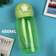 Бутылка пластиковая, поильник, зеленая. Star. 480 мл.