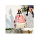 Набор школьный! Рюкзак, сумка, пенал, сумочка. Розовый. Шнуровка.