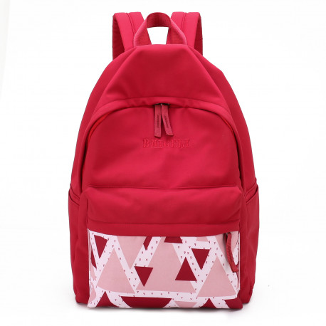 Рюкзак, городской рюкзак, красный. Треугольник.