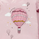 Кофта для девочки, розовая. Воздушный шар.
