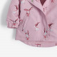 Куртка демисезонная для девочки, розовый. Ушастые зайцы.