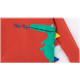 Кофта для мальчика, реглан, оранжевая. Зеленый крокодил.