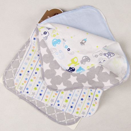 Полотенечко для новорожденного, платочек фланелевый 22 х 22 см. BOY (10 шт.)