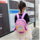 Детский рюкзак, розовый. Ракета и космическая девочка.