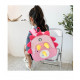 Детский рюкзак, розовый. Милый трицератопс.