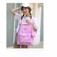 Рюкзак, городской рюкзак, школьный, розовый. Звезды и градиент.