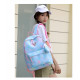 Рюкзак, городской рюкзак, школьный, голубой. Звезды и градиент.