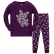 Пижама для девочки, фиолетовая. Мерцающие бабочки.