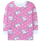 Пижама с начесом для девочки, розовая. Пушистые зайчики.