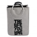 Корзина-сумка для игрушек, серая. The life you love.
