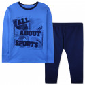 Пижама для мальчика, синяя. Все о спорте.