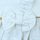 Платье с начесом для новорожденной девочки, белое. Рюша и бант.