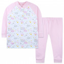 Пижама для девочки, розовая. Тучки.