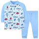 Пижама для мальчика, синий. Робот и НЛО.
