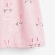 Платье для девочки, розовое. Любопытные зайки.