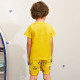Пижама для мальчика, желтая. Портрет льва.